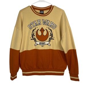 Star Wars Our Universe Rebel Alliance Sweatshirt BoxLunch‎ Orange Tan Small